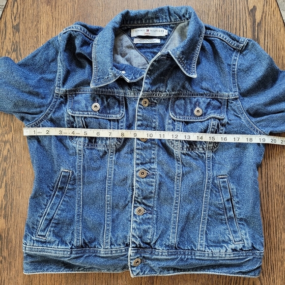 Tommy Hilfiger Trucker Jean Medium Wash Denim Jacket Size Women's Large - Picture 8 of 12